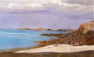  paisajes Pintura al %C3%B3leo - Saint Malo Bretaña paisajes Luminismo William Stanley Haseltine
